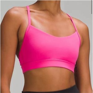 Lululemon Athletica Flow Y Sports Bra Sonic Pink